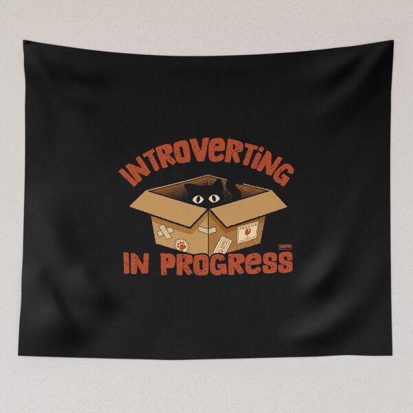 Item preview, Introverting in Progress Cat designed and sold by World Domination For Cats ®.