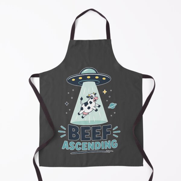 Item preview, Beef Ascending Funny UFO Cow Alien Abduction Retro Sci Fi Humor designed and sold by ALCOSHIRTS OFFICIAL.