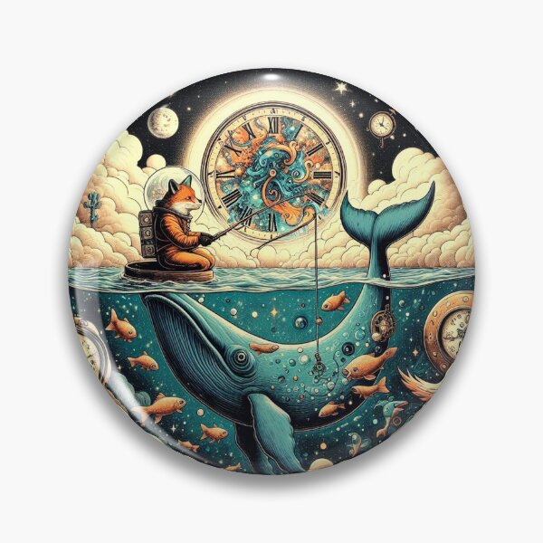Item preview, Cosmic Fox – Fishing in Time designed and sold by Dogandesighn.