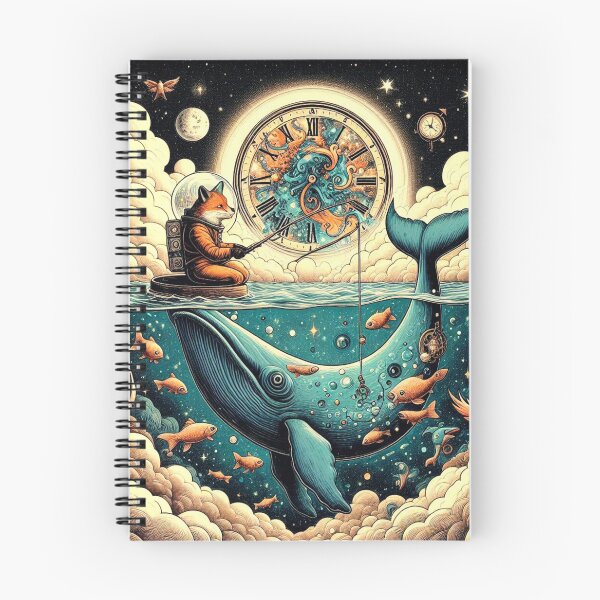 Item preview, Cosmic Fox – Fishing in Time designed and sold by Dogandesighn.