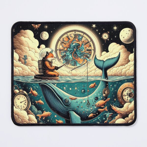 Item preview, Cosmic Fox – Fishing in Time designed and sold by Dogandesighn.