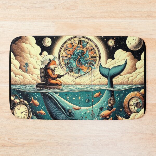 Item preview, Cosmic Fox – Fishing in Time designed and sold by Dogandesighn.