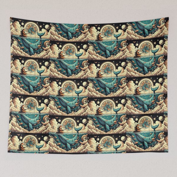 Item preview, Cosmic Fox – Fishing in Time designed and sold by Dogandesighn.