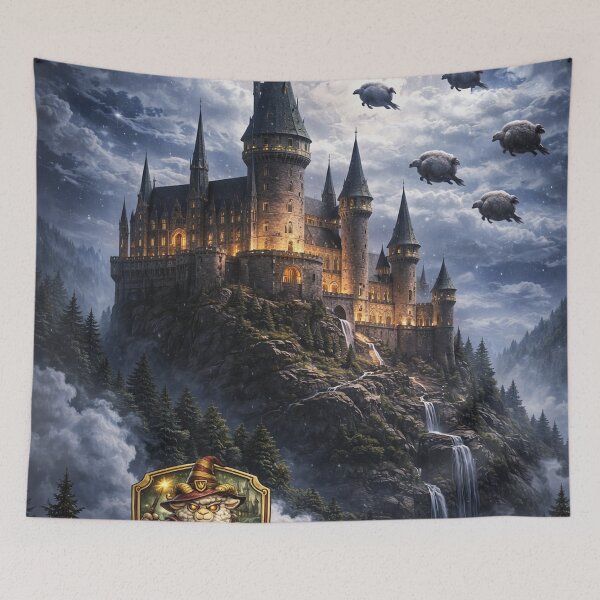 Item preview, Hogwooltz Castle on the Hill | Hogwooltz Sheepism Parody designed and sold by Thpoar.