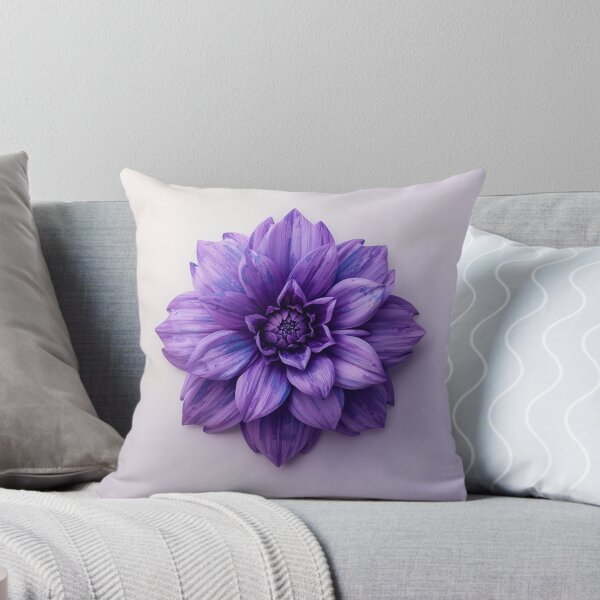 Item preview,  Blooming Purple dahlia flower | Tropical Flower | Floral spring pattern designed and sold by Desolaa_Arts.