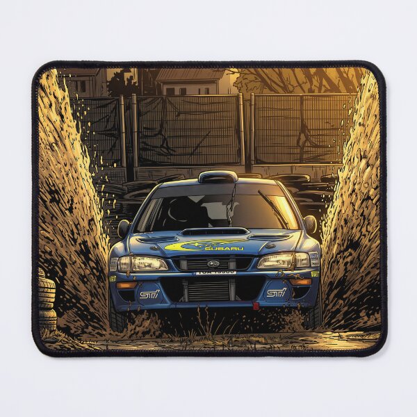 Item preview, Blue Subaru Impreza Cartoon designed and sold by Racing Art Store.