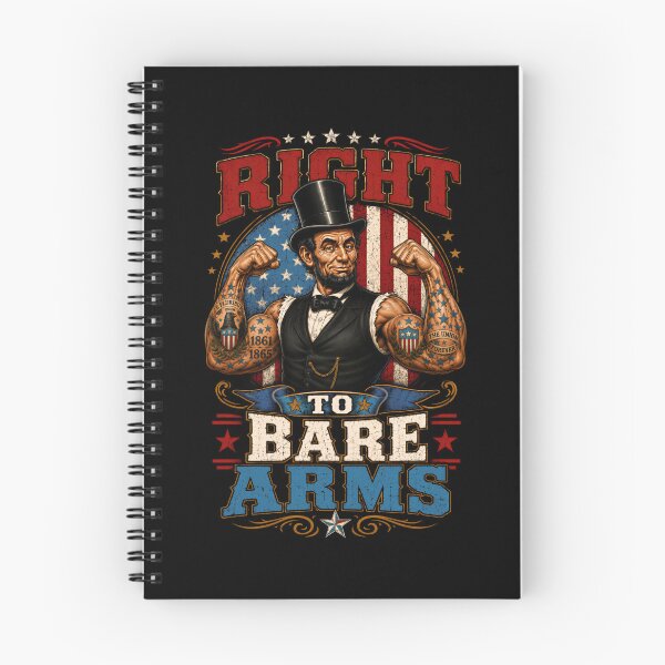 Item preview, Abraham Lincoln Right to Bare Arms Patriotic Muscle Pun designed and sold by Victor Shadehorn.