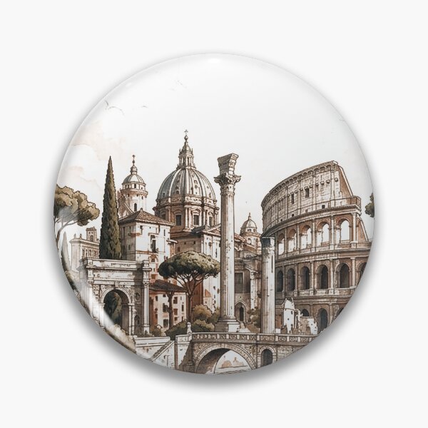 Item preview, Vintage Rome Travel Poster Illustration designed and sold by jcsstore.