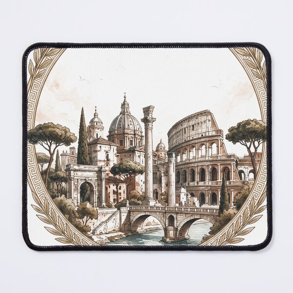 Item preview, Vintage Rome Travel Poster Illustration designed and sold by jcsstore.