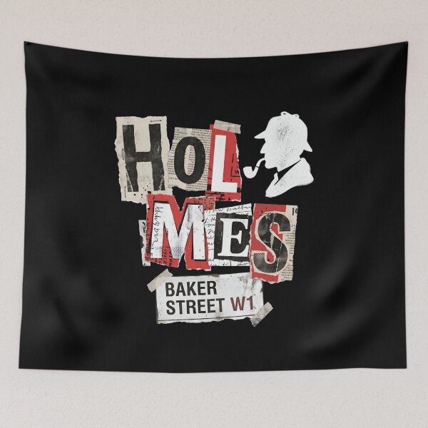 Item preview, Holmes Baker Street W1 Ransom Note Collage Mystery Art designed and sold by Fenay Designs.