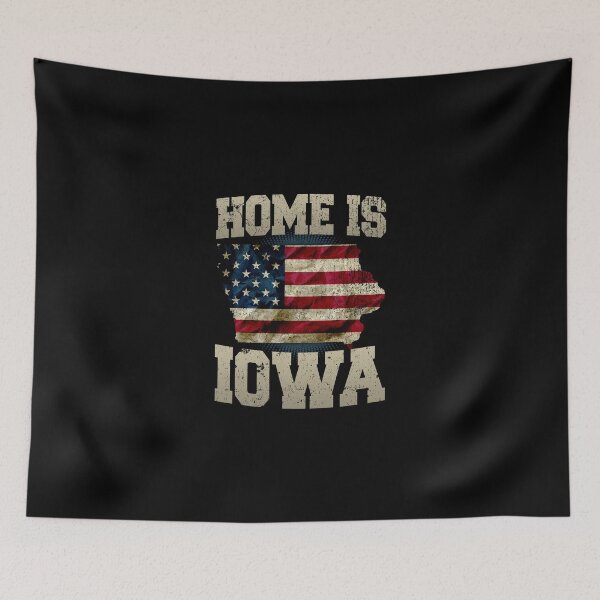 Item preview, Home is Iowa USA US map gift unique fans Proud Strong Support designed and sold by djpraxis.