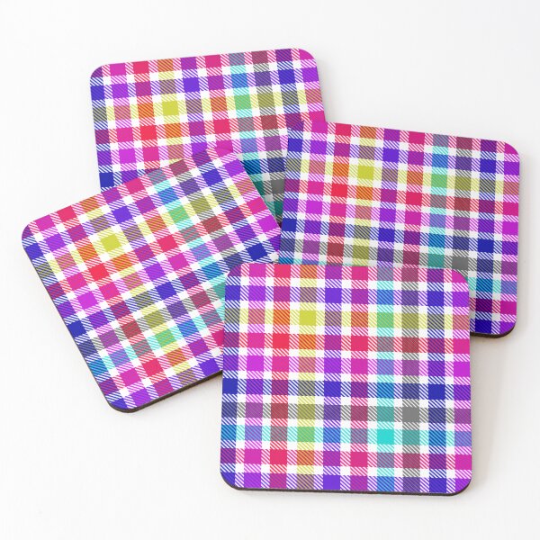 Item preview, White Bright Madras Plaid Tartan Design  designed and sold by PatternTitan.