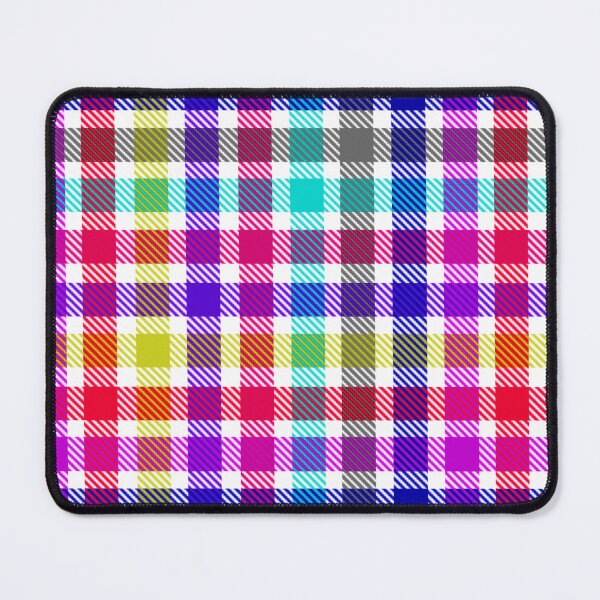 Item preview, White Bright Madras Plaid Tartan Design  designed and sold by PatternTitan.