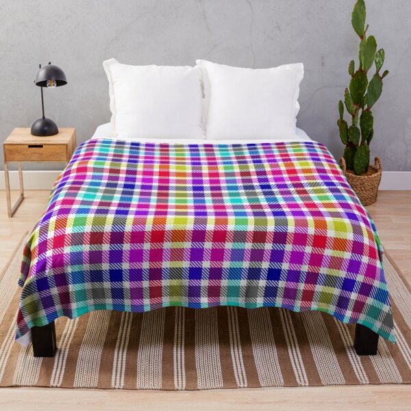 Item preview, White Bright Madras Plaid Tartan Design designed and sold by PatternTitan.