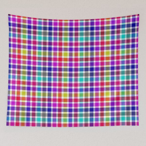 Item preview, White Bright Madras Plaid Tartan Design  designed and sold by PatternTitan.