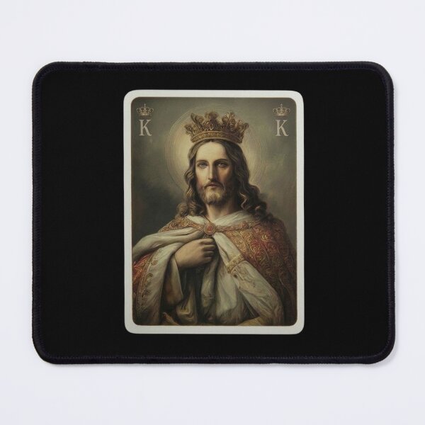 Item preview, Jesus King of Hearts - Sacred Playing Card Art designed and sold by Cutie Galore.