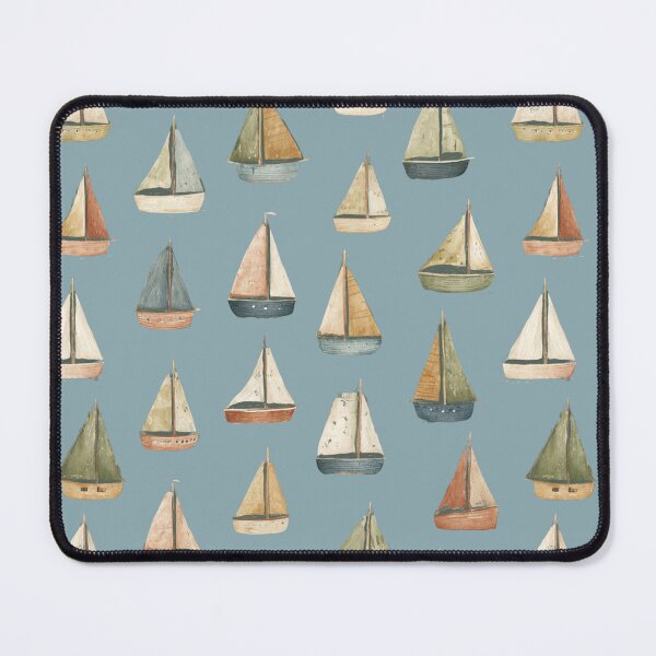 Item preview, Vintage Nautical Sailboat Pattern | Seamless Coastal Sailing Design designed and sold by Bound for Wonder.