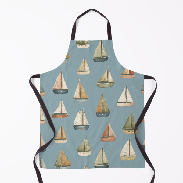 Item preview, Vintage Nautical Sailboat Pattern | Seamless Coastal Sailing Design designed and sold by Bound for Wonder.