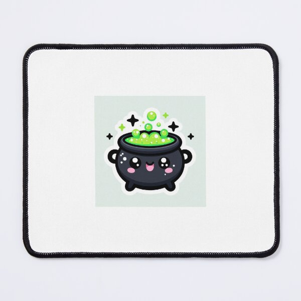 Item preview, kawaii halloween cauldron sticker designed and sold by PastelPawsArt.