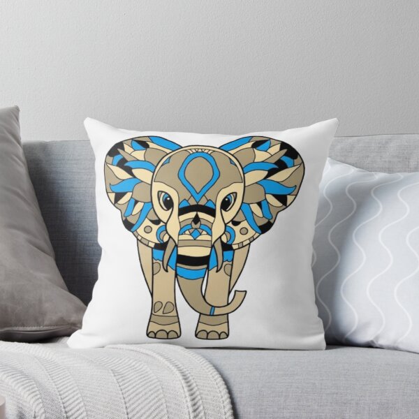 Item preview, Blue and beige Mandala Elephant / Blue and beige mandala elephant designed and sold by Studio Print Art.