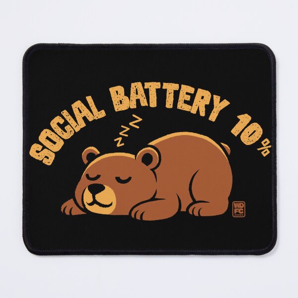 Item preview, Social Battery 10% designed and sold by World Domination For Cats ®.