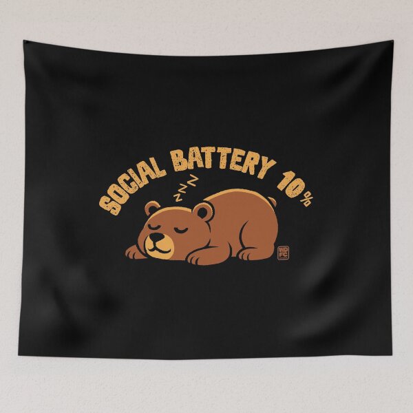 Item preview, Social Battery 10% designed and sold by World Domination For Cats ®.