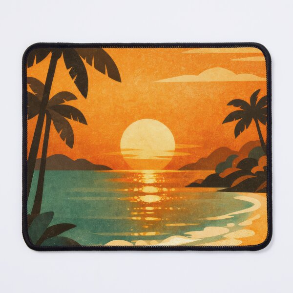 Item preview, Wall Art - Postcard - Sunset Serenity Tropical Escape designed and sold by ForeverPrintsOK.