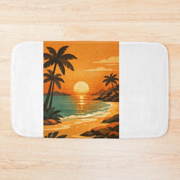 Item preview, Wall Art - Postcard - Sunset Serenity Tropical Escape designed and sold by ForeverPrintsOK.