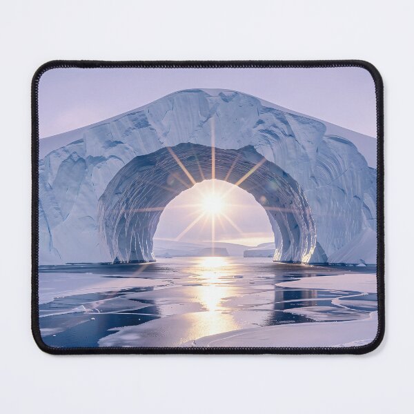Item preview, Gate of Eternal Silence: Mystical ice portal in Arctic light designed and sold by VoidVeilStudio.