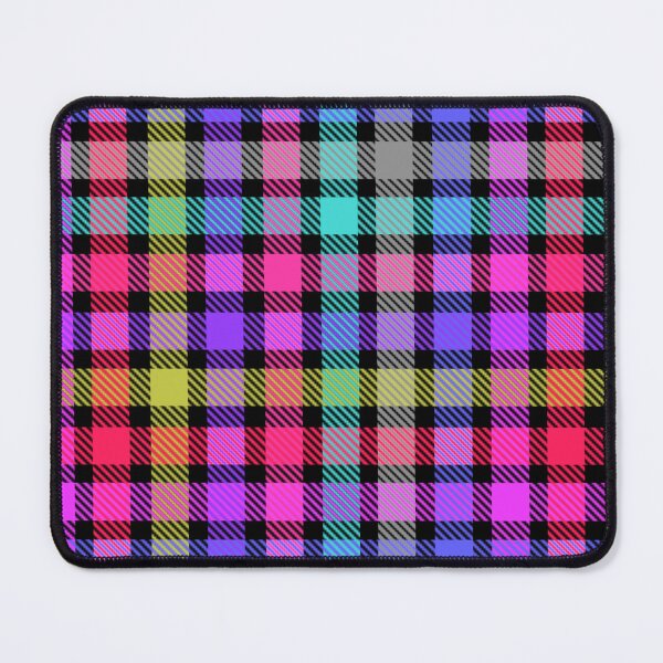 Item preview, Black Bright Madras Plaid Tartan Design  designed and sold by PatternTitan.