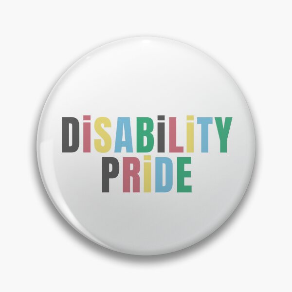 Item preview, Disability Pride Rainbow Typography  designed and sold by PeteTee.