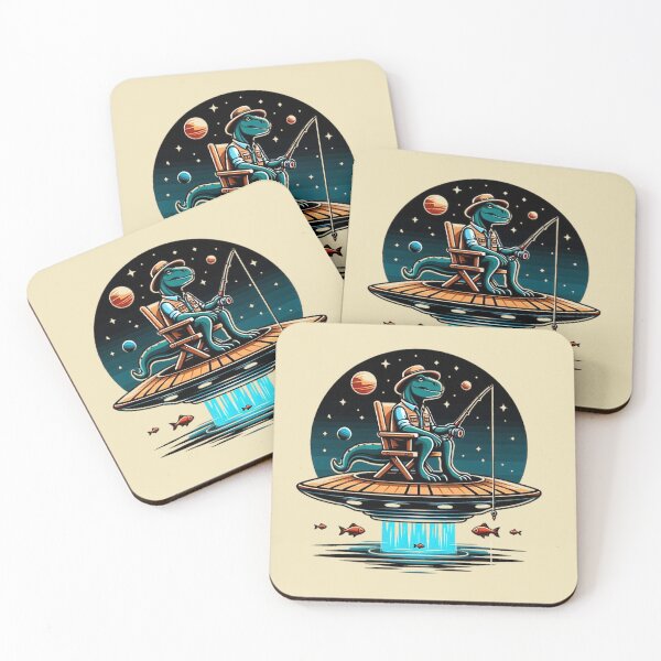 Item preview, Cosmic Dinosaur – UFO Fishing Adventure designed and sold by Dogandesighn.