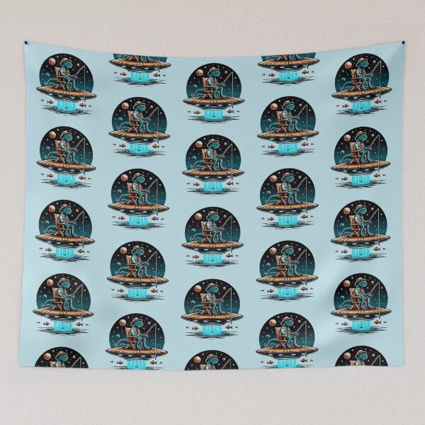 Item preview, Cosmic Dinosaur – UFO Fishing Adventure designed and sold by Dogandesighn.