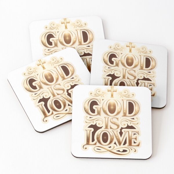 Item preview, "GOD IS LOVE", Christian Style collection designed and sold by KINGDOM GOLD STUDIO.