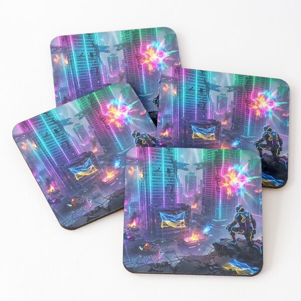 Item preview, Cyberpunk  Neon Warriror Futuristic City Soildier  designed and sold by PowerArtUa.
