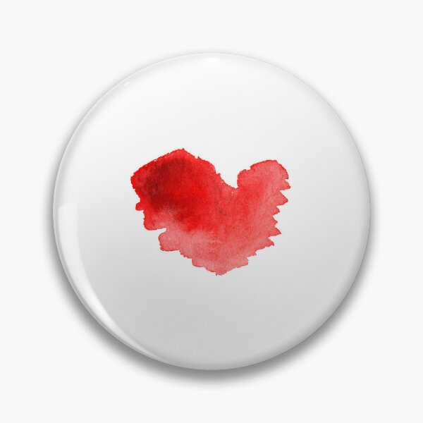 Item preview, Abstract watercolor heart illustration with expressive red brush strokes and a dreamy handmade texture designed and sold by SashaZinch.
