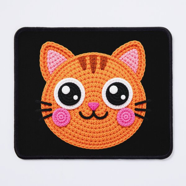 Item preview, Smiling Cat Face Crochet Style designed and sold by ColorSplash123.