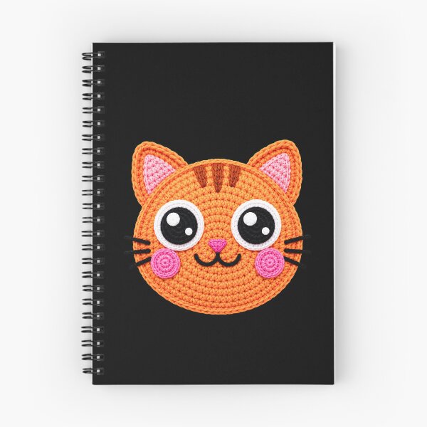 Item preview, Smiling Cat Face Crochet Style designed and sold by ColorSplash123.