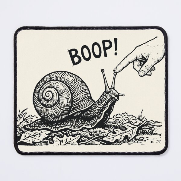 Item preview, Boop the Snail Lazy Spirit Animal Vintage Slug designed and sold by Y-Vibes.