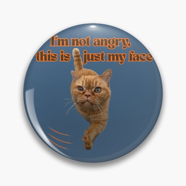 Item preview, I'm not angry this is just my face Funny Orange Cat designed and sold by PaniKulka.