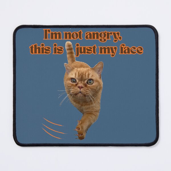 Item preview, I'm not angry this is just my face Funny Orange Cat designed and sold by PaniKulka.