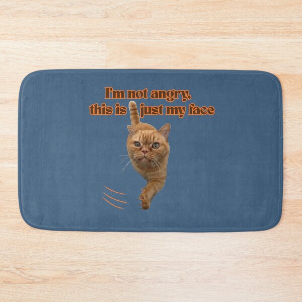 Item preview, I'm not angry this is just my face Funny Orange Cat designed and sold by PaniKulka.