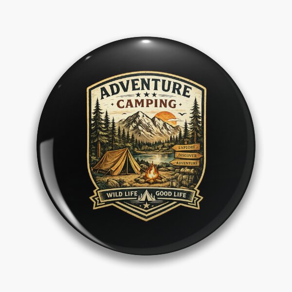 Item preview, Adventure Camping Wilderness Mountain designed and sold by ubeyeart.