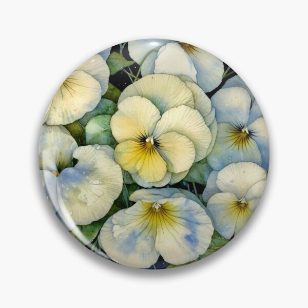 Item preview, White Pansies designed and sold by ©Janis Zroback.