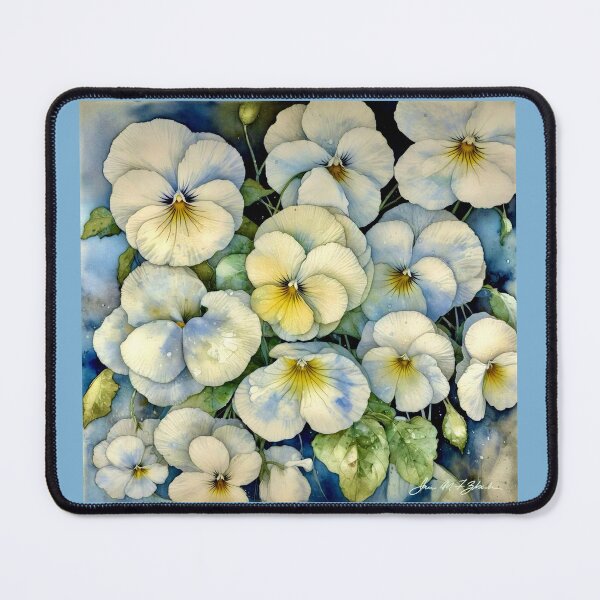 Item preview, White Pansies designed and sold by ©Janis Zroback.
