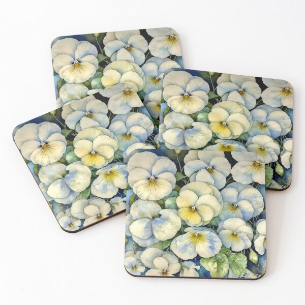 Item preview, White Pansies designed and sold by ©Janis Zroback.