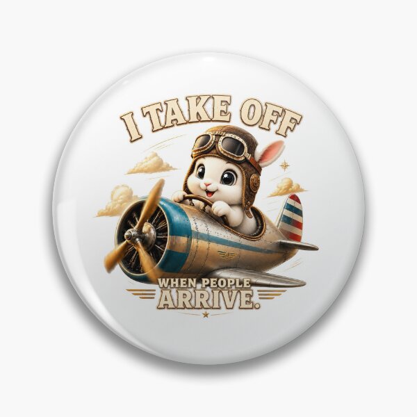 Item preview, Antisocial Bunny Pilot Introvert Humor Gift designed and sold by Gentlestate.