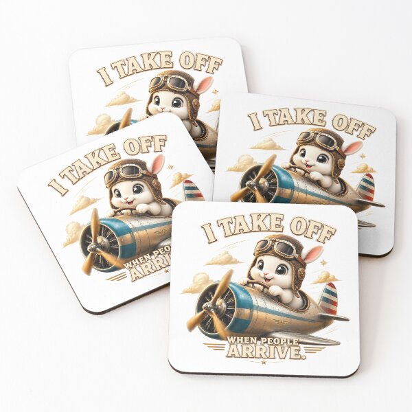 Item preview, Antisocial Bunny Pilot Introvert Humor Gift designed and sold by Gentlestate.