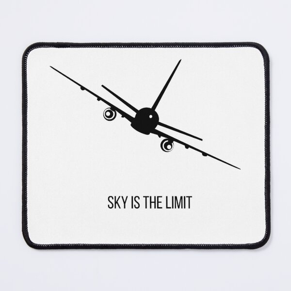 Item preview, Sky Is The Limit - Airplane Silhouette Aviation Design designed and sold by onubi.