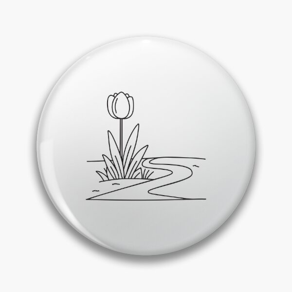 Item preview, Tulip Growing Along Garden Path Edge designed and sold by rasagamastore.
